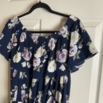 Mittoshop navy blue  jumpsuit Floral size large Photo 5