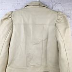 Retrofête Retrofete Lo Leather Jacket in Cream Size Small NWT Moto Biker Photo 9
