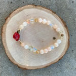 Handmade 🌹  Pink opal + Citrine + Aura Quartz + Agate Bracelet ✨ Photo 2