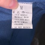 Women’s M Casual Long Sleeve Sweatshirt Crewneck Relaxed Fit Pullover Pockets Blue Size M Photo 5