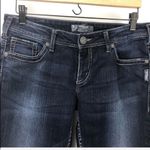 Silver Jeans Silver Aiko Kick Flare Dark Wash Cropped Jeans Sz 30 Capri Photo 1