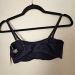 ANDIE  Swim The Rio Top Bikini Navy Blue Neutral Vacation Travel Beach Photo 4