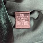 Adrianna Papell  Blazer Velvet Women 8 Ruched‎ Buttons Evening Gothic Deep Green Photo 6