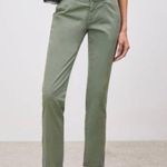 Nili Lotan East Hampton Chino Pants in Khaki Green Size 00 Quiet Luxury Photo 0