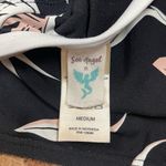 Sea Angel  Medium Retro Floral Tropical Pastel V Neck Swimsuit 50’s Photo 8