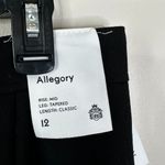 Babaton NEW  Aritizia Size 12 Allegory Jogger Pants Black Tapered Leg Mid Rise Photo 6