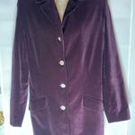 Marsh Landing  Rich Purple Velvet Blazer Photo 1