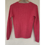 J.Crew Pink Cable Knit V Photo 2