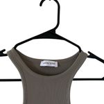 ANINE BING Morgan Ribbed Tank in Green Photo 3