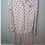 Nordstrom Ivory Stamped Snowflake 2 Piece Pajama Set Sz S NWT Photo 4