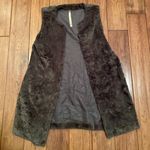 Uncle Frank Brown Gray Faux Fur Vest Photo 0