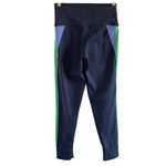 Aerie OFFLINE by  Goals Colorblock Leggings Navy Blue, Green, Blue Photo 7
