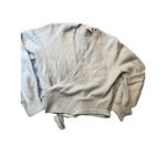 AND OTHER STORIES Los Angeles Atelier Wrap Cardigan Sweater Baby Blue XS Photo 2