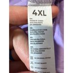 Womens 4XL Lavender V Neck Scrub Top Short Sleeve Pocket Polyester Spandex Purple Size undefined Photo 5