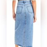 Loft  Denim Midi Skirt in Classic Mid Wash Size 12 Chic Minimalist Photo 1