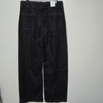 Maeve Anthropologie The Colette Full-Length High-Rise Wide-Leg Jeans Sz 33T Noir Photo 7