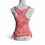 OP Y2K Leopard Print Side Tie Tank Size Small Lisa Frank Vibes Colorful Vibrant Photo 3