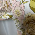 Who What Wear  Floral Print Midi Dress Womens Medium Linen Rayon Blend Cottage‎ Photo 3