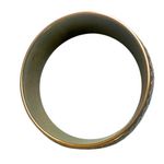 Vintage Brass Turquoise & Red Inlay Mosaic Bangle Bracelet Photo 6