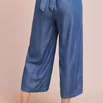 Cloth & Stone Anthropologie Surplice Chambray Jumpsuit Lyocell Photo 12