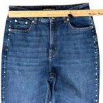 The Kooples Katy Blue Earth Dot Silver Studded Straight Leg Denim Jeans size 28 Photo 5
