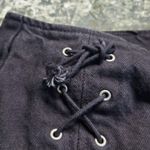Topshop Lace-Up Denim Skirt Photo 2