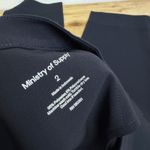 Ministry of Supply Womens Swift Drape Pant Trousers Sz 2 Pleated Black 26.5" NWT Photo 8