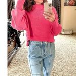 Free People  Easy Street Crop Pullover in Pink Firework Size Medium Photo 1