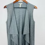 Matilda Jane  Count it Out Vest Gray Open Drape Front Cardigan Soft XSmall‎ Photo 3