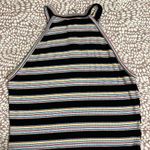 A'Gaci  Black Striped Crop Top Size Large Photo 2