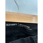 Old Navy  Rockstar Mid Rise Black Jack Cotton Blend Jeans Women's Size 4 Petite Photo 4