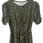 Boden Ruched Bust Ditzy Floral Preppy‎ Tie Waist Mini Pockets Size 6 Petite Black Photo 6