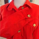 CAbi  EUC # 727 Coral Taylor Utility Jacket with Ruffle Detail in Back Photo 5