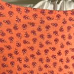 J Jill Pima Slub Elbow Sleeve Tee XL Coral Floral Print Cotton‎ Top Classic Orange Photo 1