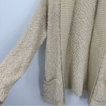 Vintage Style Cream Sweater Cardigan Size Large Boho Fall Cozy Soft Baggy Photo 5