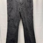 Lauren Ralph Lauren Women's Black Jeans Lace Side trim Flared Size 8 SKU 4605 Photo 0