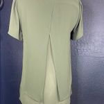 Michael Kors  Green Short Sleeve Relaxed Blouse Photo 1