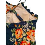 Green floral one piece swimsuit, scallops, padding Size undefined Photo 5