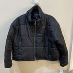 Celebrity Pink Juniors' Cropped Puffer Coat Black Size XXL Photo 0