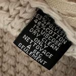 Raffe Hooded Crochet Knit Cardigan Cotton Blend Poncho Beige One Size NEW Photo 7