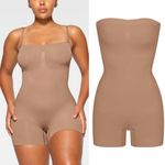 SKIMS ‎ Strapless Sculpting Mid Thigh Bodysuit size S Sienna NWOB Photo 1