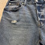 by the way. Blue Straight Leg Jeans Distressed Casual Photo 5