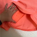 Lululemon Groovy Run Short Wagon Stripe Pop Orange / Bleached Coral size 10 Photo 8
