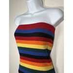 Urban Outfitters  Medium Strapless Rainbow Stripped Tube Mini Dress Photo 3