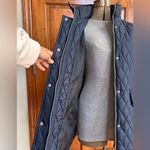 London Fog ZIP & SNAP FRONT QUILTED JACKET NAVY NEOPRENE INSETS Photo 7