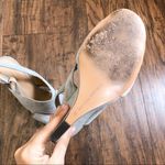 Banana Republic  • Cross-band Wedge Sandal grey suede heel crisscross slingback Photo 9