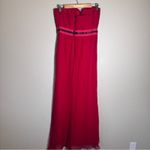 Carolina Herrera  Red Silk Strapless Gown Women’s 8 Formal Dress Designer Luxury Photo 9
