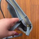 Anthropologie  Faux Leather Gray Blue Small Shoulder Crossbody Bag Photo 3