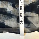 Theory  Silk Black White Musea Cubist Plaid Maxi Dress Size Medium Photo 12