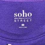 Soho New York & Company Sweatshirt Purple Size M Photo 3